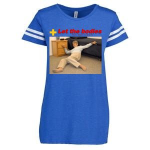 Let The Bodies Hit The Floor Enza Ladies Jersey Football T-Shirt