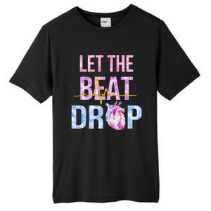 Let The Beat Drop Adenosine Funny Nurses Heartbeat Nursing Gift Tall Fusion ChromaSoft Performance T-Shirt