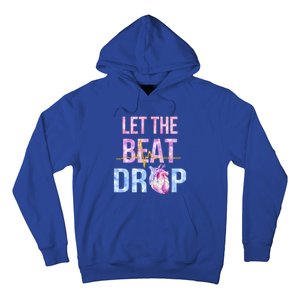 Let The Beat Drop Adenosine Funny Nurses Heartbeat Nursing Gift Hoodie