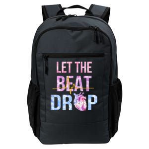 Let The Beat Drop Adenosine Funny Nurses Heartbeat Nursing Gift Daily Commute Backpack