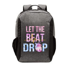 Let The Beat Drop Adenosine Funny Nurses Heartbeat Nursing Gift Vector Backpack