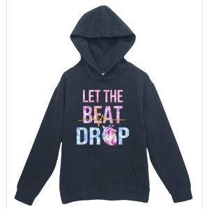 Let The Beat Drop Adenosine Funny Nurses Heartbeat Nursing Gift Urban Pullover Hoodie