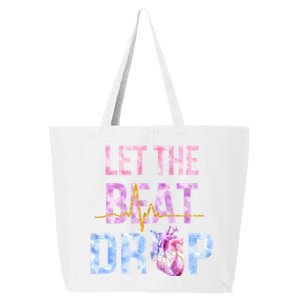 Let The Beat Drop Adenosine Funny Nurses Heartbeat Nursing Gift 25L Jumbo Tote