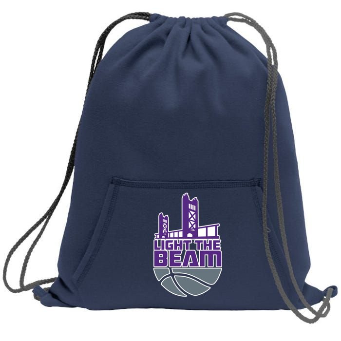 Light The Beam Sacramento Sweatshirt Cinch Pack Bag