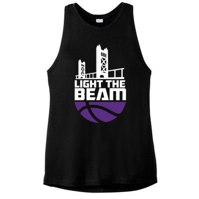 Light The Beam Sacramento Ladies PosiCharge Tri-Blend Wicking Tank