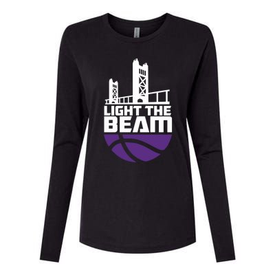 Light The Beam Sacramento Womens Cotton Relaxed Long Sleeve T-Shirt