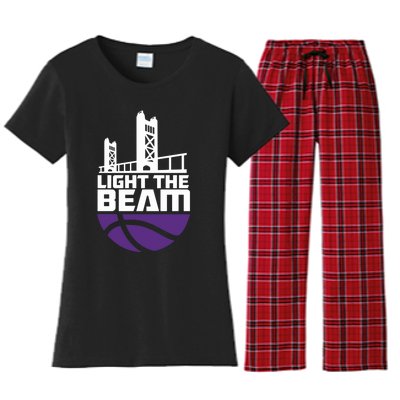 Light The Beam Sacramento Women's Flannel Pajama Set