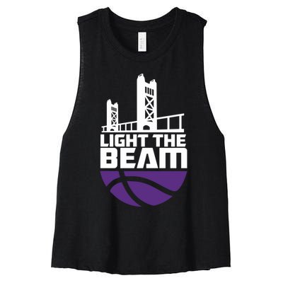 Light The Beam Sacramento Women's Racerback Cropped Tank