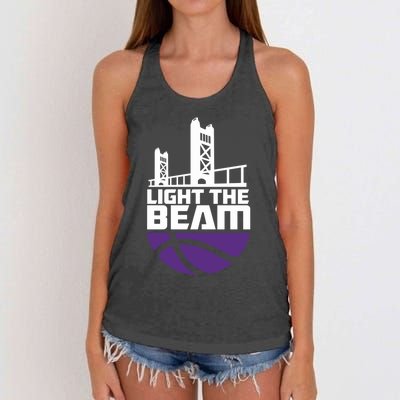 Light The Beam Sacramento Women's Knotted Racerback Tank