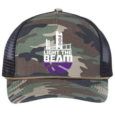 Light The Beam Sacramento Retro Rope Trucker Hat Cap