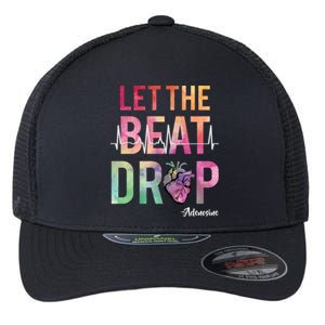 Let The Beat Drop Adenosine Funny Rn Nurses Heartbeat Cute Gift Flexfit Unipanel Trucker Cap