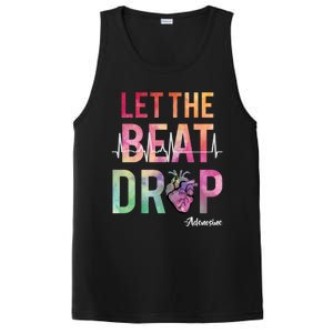 Let The Beat Drop Adenosine Funny Rn Nurses Heartbeat Cute Gift PosiCharge Competitor Tank