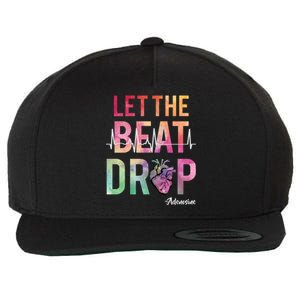 Let The Beat Drop Adenosine Funny Rn Nurses Heartbeat Cute Gift Wool Snapback Cap