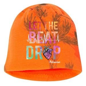 Let The Beat Drop Adenosine Funny Rn Nurses Heartbeat Cute Gift Kati - Camo Knit Beanie