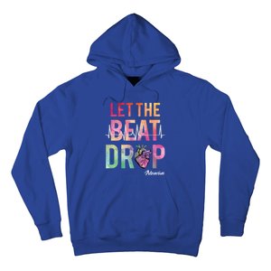 Let The Beat Drop Adenosine Funny Rn Nurses Heartbeat Cute Gift Hoodie