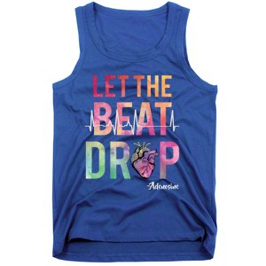 Let The Beat Drop Adenosine Funny Rn Nurses Heartbeat Cute Gift Tank Top