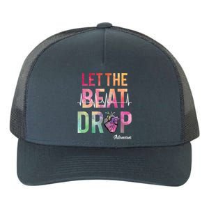 Let The Beat Drop Adenosine Funny Rn Nurses Heartbeat Cute Gift Yupoong Adult 5-Panel Trucker Hat