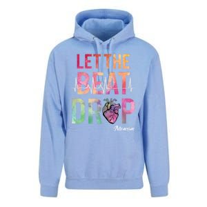 Let The Beat Drop Adenosine Funny Rn Nurses Heartbeat Cute Gift Unisex Surf Hoodie