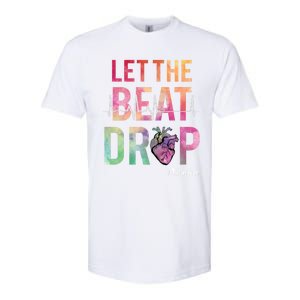 Let The Beat Drop Adenosine Funny Rn Nurses Heartbeat Cute Gift Softstyle CVC T-Shirt