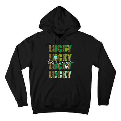 Lucky To Be A Teacher St Patricks Day School Teach Cute Tall Hoodie