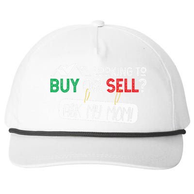 Looking To Buy Or Sell Ask My Mom Real Estate Realtor Gift Snapback Five-Panel Rope Hat