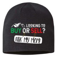 Looking To Buy Or Sell Ask My Mom Real Estate Realtor Gift Sustainable Beanie