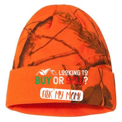 Looking To Buy Or Sell Ask My Mom Real Estate Realtor Gift Kati Licensed 12" Camo Beanie