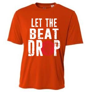 Let The Beat Drop Adenosine Heart Sciencet Hu Anatomy Gift Cooling Performance Crew T-Shirt