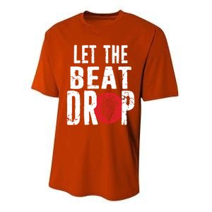 Let The Beat Drop Adenosine Heart Sciencet Hu Anatomy Gift Performance Sprint T-Shirt