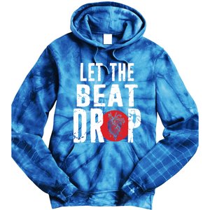 Let The Beat Drop Adenosine Heart Sciencet Hu Anatomy Gift Tie Dye Hoodie