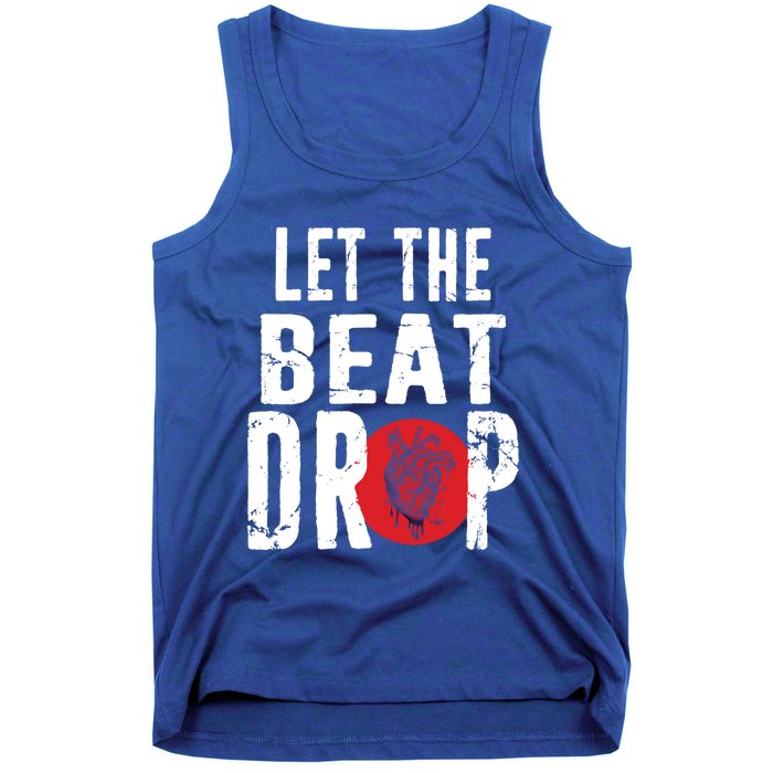 Let The Beat Drop Adenosine Heart Sciencet Hu Anatomy Gift Tank Top