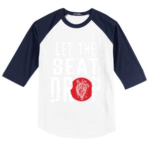 Let The Beat Drop Adenosine Heart Sciencet Hu Anatomy Gift Baseball Sleeve Shirt