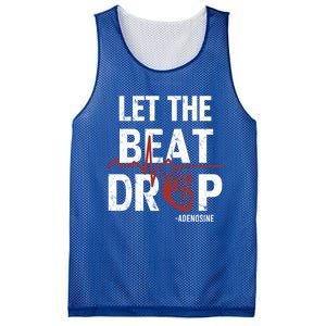 Let The Beat Drop Adenosine Nurse Gift Mesh Reversible Basketball Jersey Tank