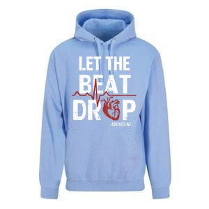 Let The Beat Drop Adenosine Nurse Gift Unisex Surf Hoodie