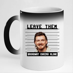 Leave Them Broadway Chairs Alone 11oz Black Color Changing Mug