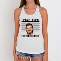 Leave Them Broadway Chairs Alone Women's Knotted Racerback Tank