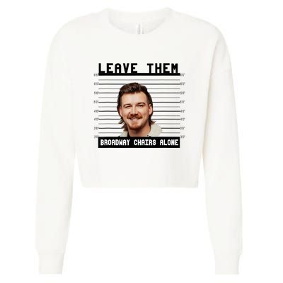 Leave Them Broadway Chairs Alone Cropped Pullover Crew