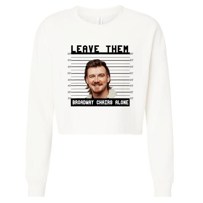 Leave Them Broadway Chairs Alone Cropped Pullover Crew