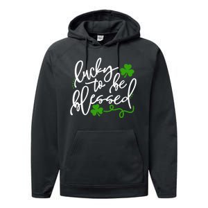 Lucky To Be Blessed Performance Fleece Hoodie