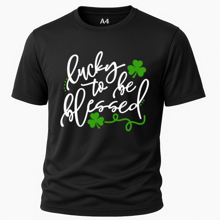 Lucky To Be Blessed Cooling Performance Crew T-Shirt