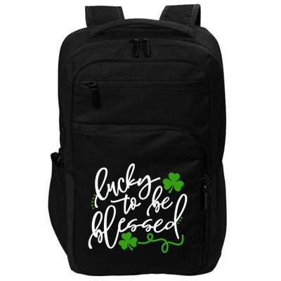 Lucky To Be Blessed Impact Tech Backpack