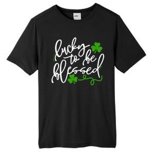 Lucky To Be Blessed Tall Fusion ChromaSoft Performance T-Shirt