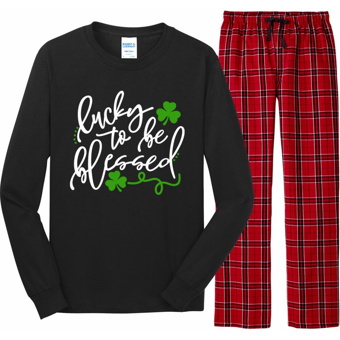 Lucky To Be Blessed Long Sleeve Pajama Set