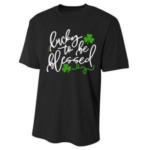 Lucky To Be Blessed Performance Sprint T-Shirt