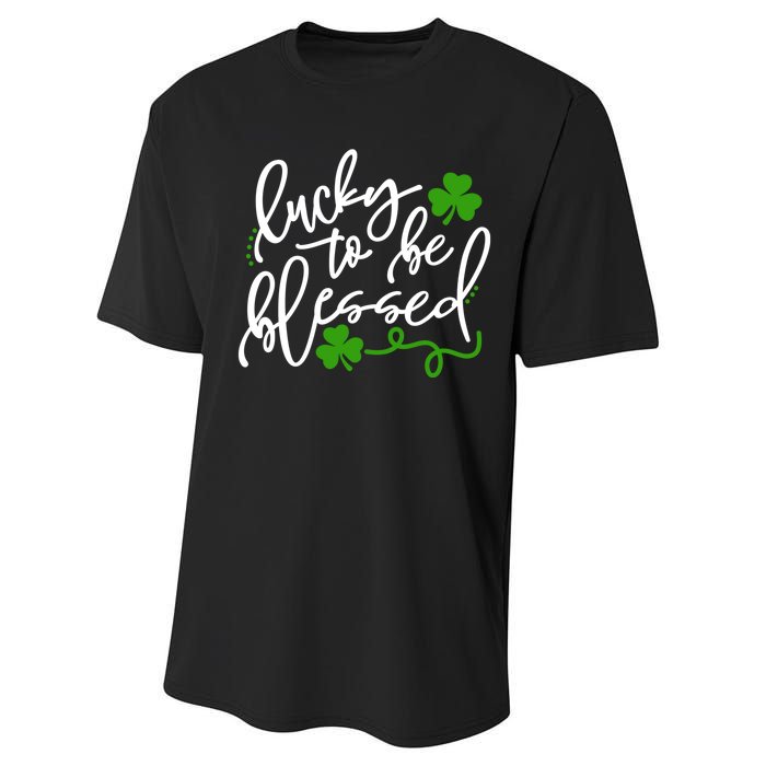 Lucky To Be Blessed Performance Sprint T-Shirt