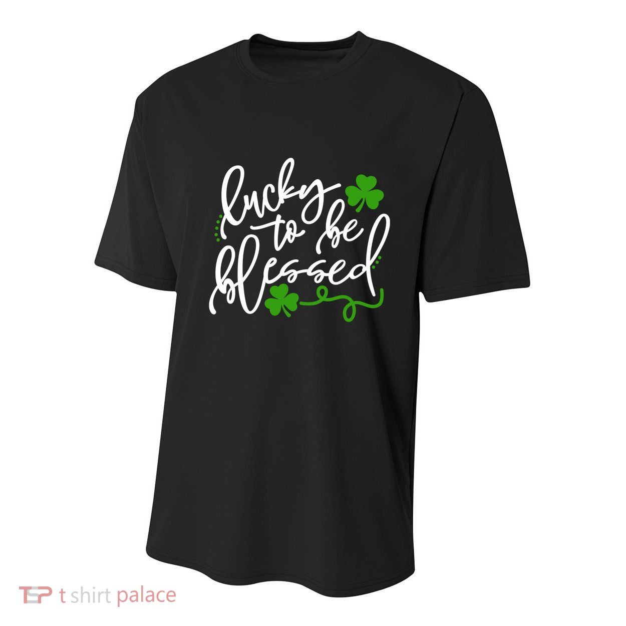 Lucky To Be Blessed Youth Performance Sprint T-Shirt