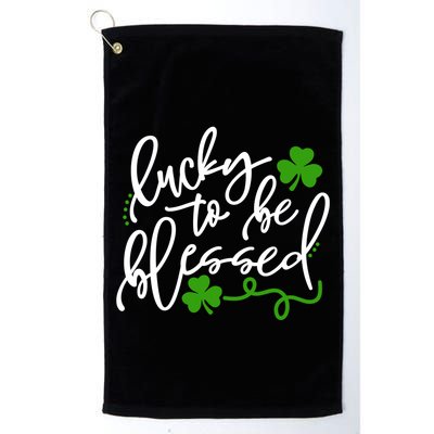 Lucky To Be Blessed Golf Towel