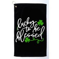 Lucky To Be Blessed Golf Towel