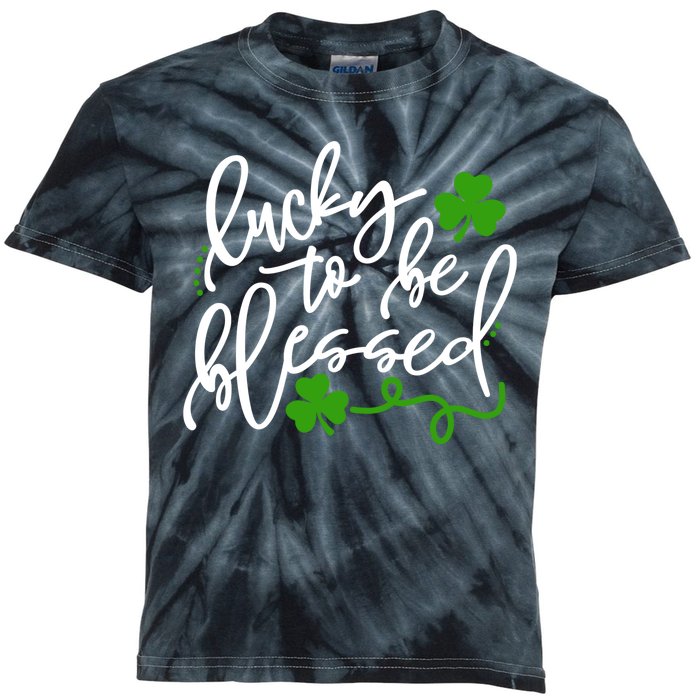 Lucky To Be Blessed Kids Tie-Dye T-Shirt