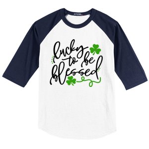 Lucky To Be Blessed Baseball Sleeve Shirt